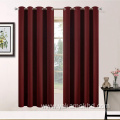 63 Inch Long Burgundy Red Curtains